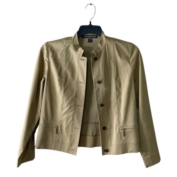 Company Ellen Tracy Jacket Womens 8 Petite Long Sleeve Stretch Button Up Formal - Picture 4 of 7